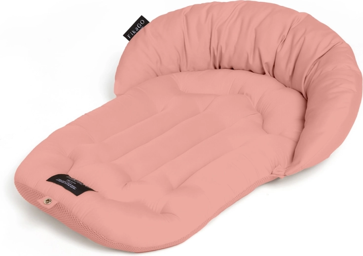 FikaGo μαλακή στρωμένη επένδυση με μαξιλαράκι Mushroom Pink μέγεθος L