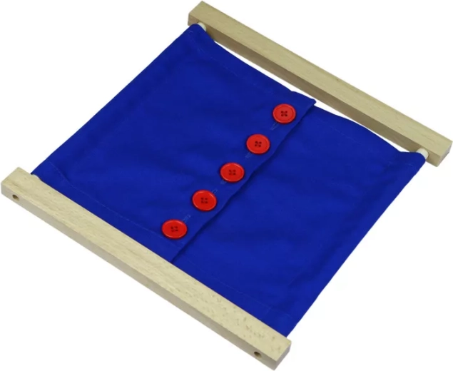 Πλαίσιο Montessori με κουμπιά μεγάλου μεγέθους
