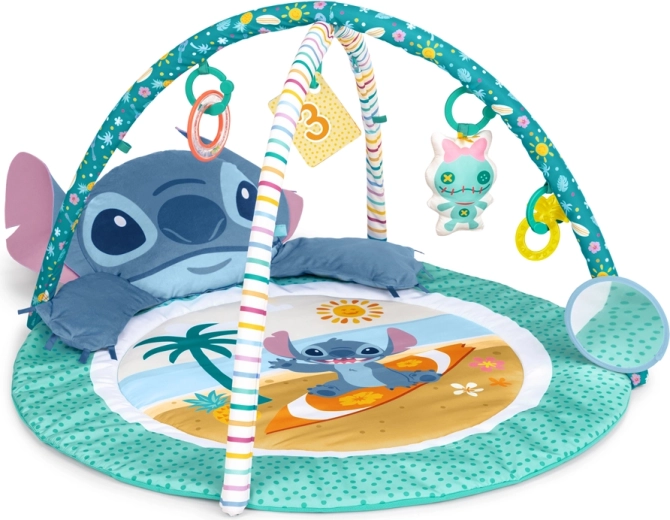 Βρεφικό χαλάκι δραστηριοτήτων Disney Baby Stitch Party in Paradise για την ανάπτυξη της κινητικότητας και των αισθήσεων