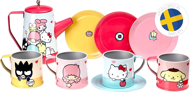 Hello Kitty παιδικό σετ τσαγιού για παιχνίδι από μέταλλο