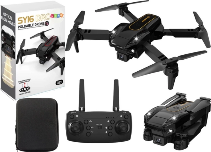 Τηλεχειριζόμενο drone με κάμερα 4K SY16 με μαύρη θήκη