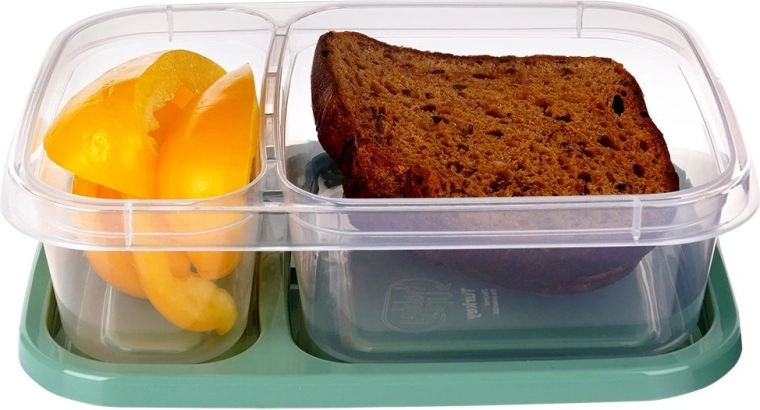 Δύο χωριστές θήκες για άψογα οργανωμένο γεύμα