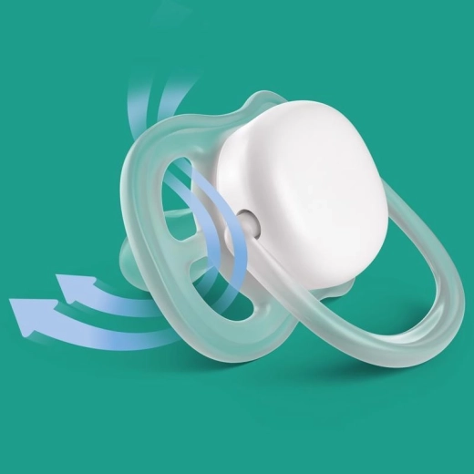 Philips AVENT πιπίλα Ultra air neutral 6–18 μηνών, μπλε – 2 τεμ.