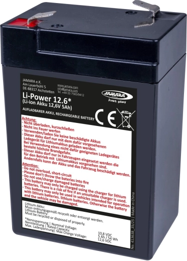 Μπαταρία ιόντων λιθίου JAMARA Li-Power 12,6 για ηλεκτρικά οχήματα