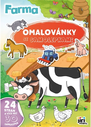 Βιβλίο ζωγραφικής A4 με αυτοκόλλητα Φάρμα