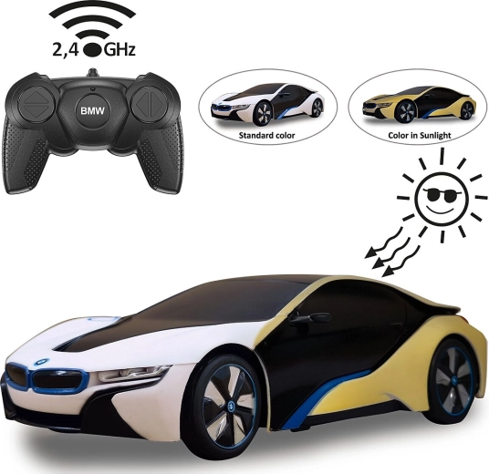 Τηλεκατευθυνόμενο αυτοκίνητο BMW i8 1:24 με φωτοχρωμικό εφέ UV