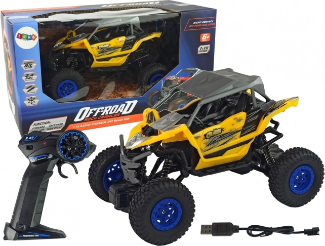 RC off-road αυτοκίνητο με τηλεχειρισμό κίτρινο 1:16
