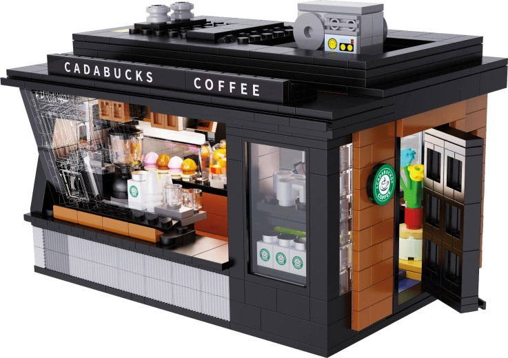 Λεπτομερής ζώνη barista και βιτρίνα