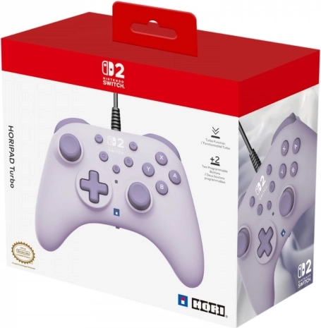 Ενσύρματο χειριστήριο HORIPAD Turbo για Nintendo Switch σε χρώμα Lavender