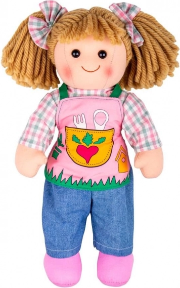 Bigjigs Toys υφασμάτινη κούκλα Elsie 34 cm