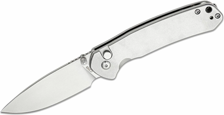 CJRB Pyrite Steel ατσάλινο πτυσσόμενο μαχαίρι τσέπης 7,9 cm, ολομεταλλικό stonewash