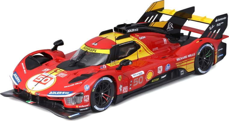 Μεταλλικό μοντέλο Bburago 1:24 Ferrari 499P – νικητής 24h Le Mans 2024