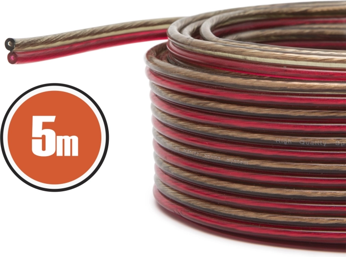 Καλώδιο ηχείων χωρίς οξυγόνο 2 × 1,0 mm², 5 m