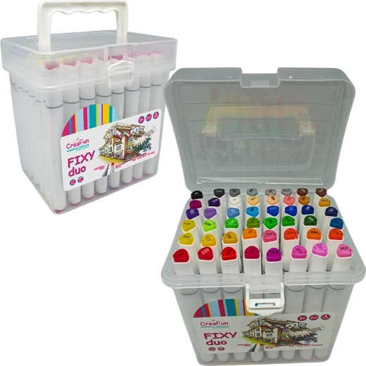 CreaFun duo μαρκαδόροι 48 χρώματα