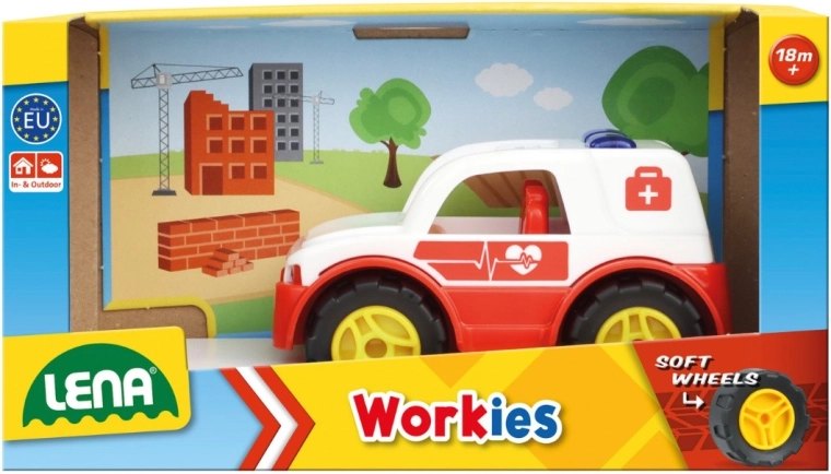 LENA Workies ασθενοφόρο 12 cm σε κουτί