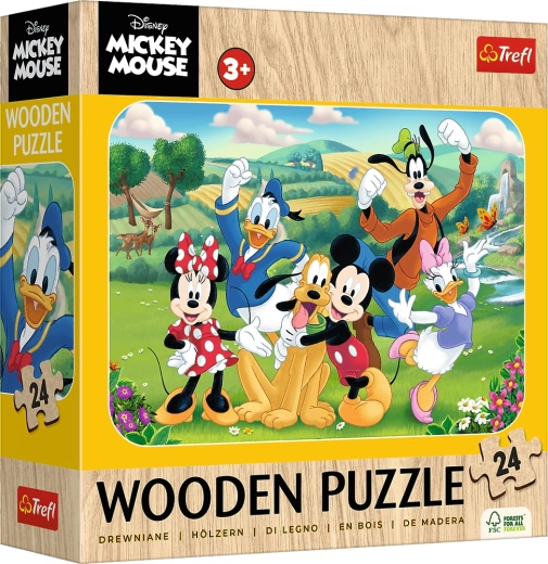 Ξύλινο παζλ MICKEY ΚΑΙ ΦΙΛΟΙ 24 κομμάτια