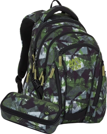 Σετ μαθητή Bagmaster BAG 26 A σε πράσινο-γκρι χρώμα