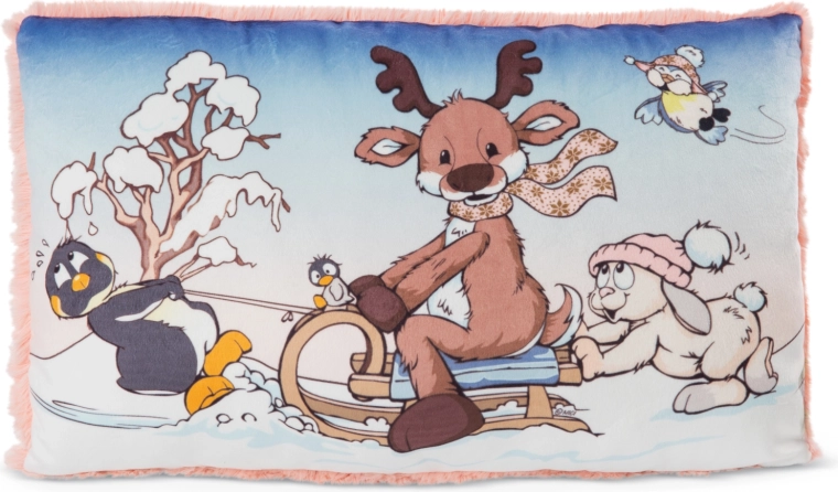 Μαξιλάρι NICI Winter Friends πράσινο 43 × 25 cm