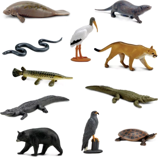 11 μίνι φιγούρες ζώων από τα Everglades