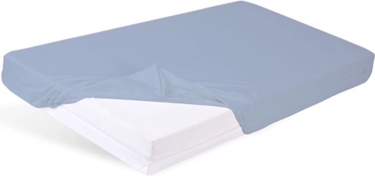 Babymatex αδιάβροχο σεντόνι με λάστιχο Bamboo ανοιχτό μπλε 60 × 120 cm