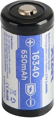 Μορφή 16340 / R-CR123 και χωρητικότητα 650 mAh
