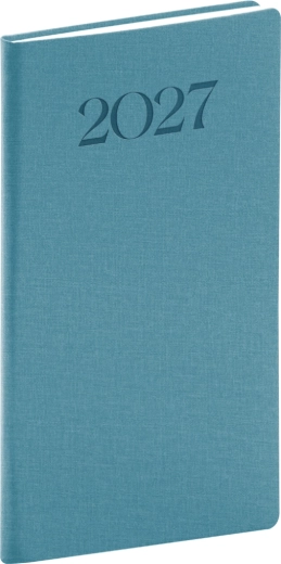 Notique ημερολόγιο τσέπης Biella 2027 μπλε 9 x 15,5 cm