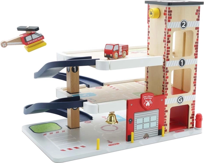 Le Toy Van ξύλινο πολυώροφο γκαράζ διάσωσης