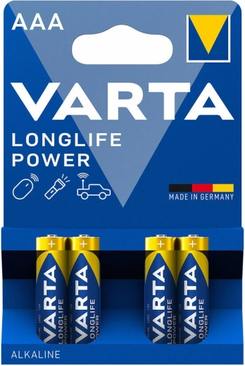 Varta Longlife Power αλκαλικές μπαταρίες AAA, 4 τεμ.