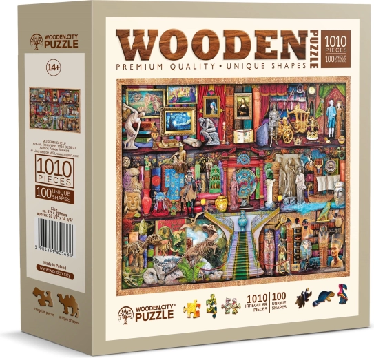 Ξύλινο παζλ Μουσειακά ράφια 1010 κομμάτια WOODEN CITY