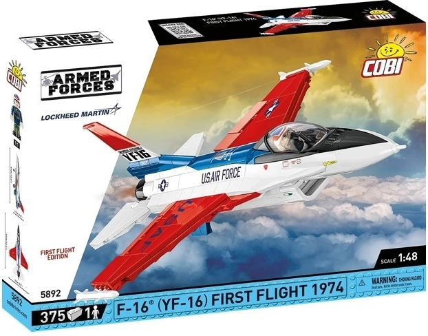 Κατασκευαστικό σετ αεροσκάφους YF‑16 First Flight 1974 – 375 τεμάχια