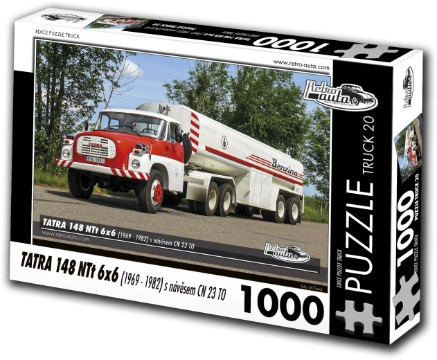 Παζλ Retro-αυτοκίνητα φορτηγό Tatra 148 NTT 6x6 με ρυμουλκούμενο – 1000 κομμάτια