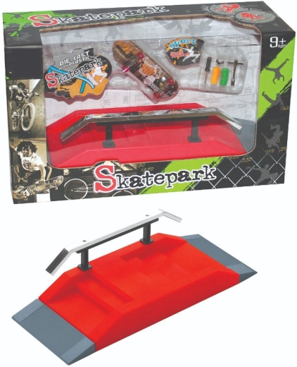 Σετ skatepark fingerboard με μεταλλικό κάγκελο