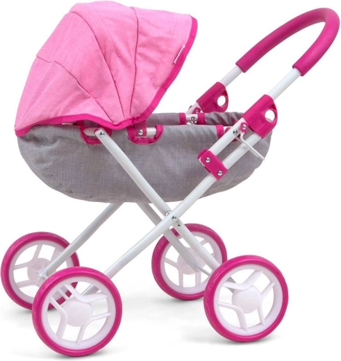 Παιδικό καρότσι για κούκλες milly mally dori prestige pink