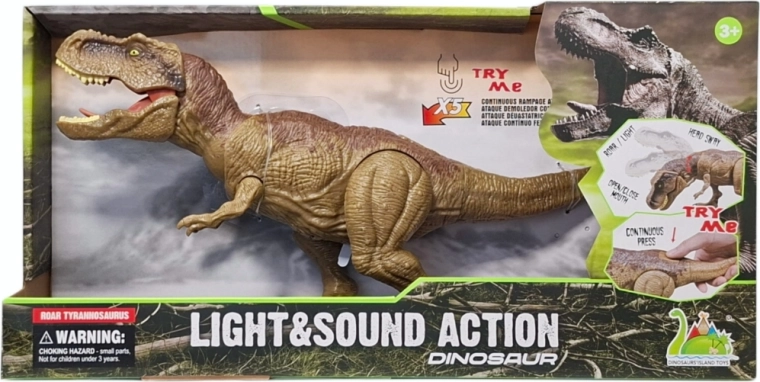 Δεινόσαυρος Tyrannosaurus rex με εφέ καπνού, φώτα και ήχους