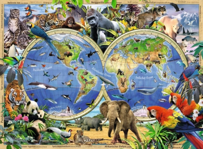 Παζλ Ravensburger Κόσμος Άγριων Ζώων XXL 100 κομμάτια