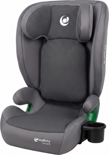 IslaBaby SafiroFix i-Size παιδικό κάθισμα αυτοκινήτου 100–150 cm (15–36 kg) ISOFIX mesh γκρι