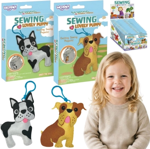 Woopie Sewing Lovely Puppy – σετ ραπτικής για παιδιά (DIY μπρελόκ σκυλάκια)