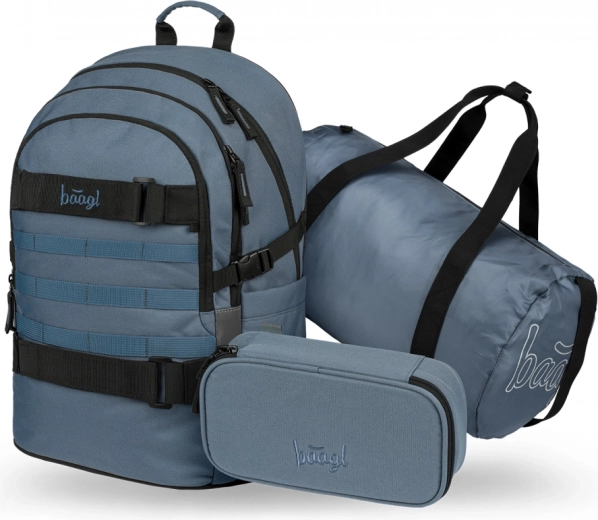 Σετ σχολικών τσαντών Skate Dust Blue: σακίδιο, κασετίνα, αθλητική τσάντα