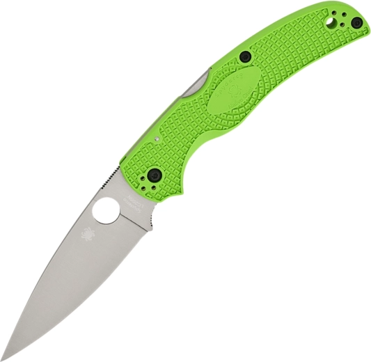Αναδιπλούμενο μαχαίρι Spyderco Native Chief Salt, νέον πράσινο FRN, σατινέ λεπίδα 10,3 cm