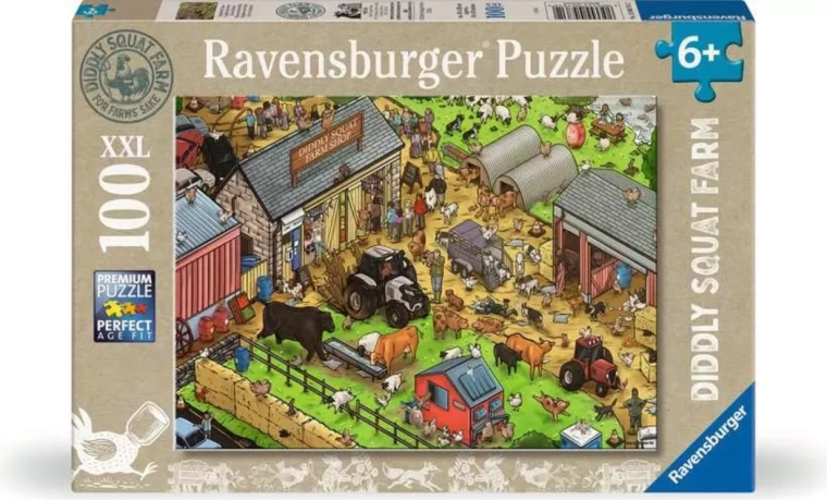 Παζλ Ravensburger Diddly Squat Farm Shop XXL 100 κομματιών