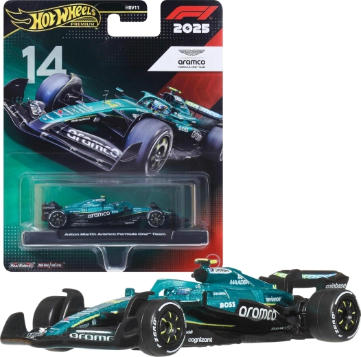 Hot Wheels Premium Φόρμουλα 1 Aston Martin Aramco Fernando Alonso #14