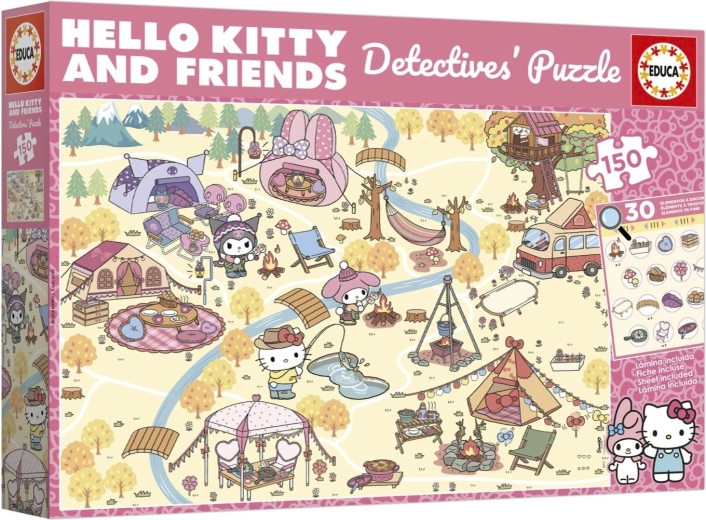 Educa ντετεκτιβικό παζλ Hello Kitty & φίλοι 150 κομμάτια