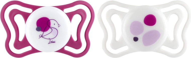 Chicco Physioforma light ορθοδοντικές πιπίλες σιλικόνης ροζ 6–16 μ., 2 τεμ.
