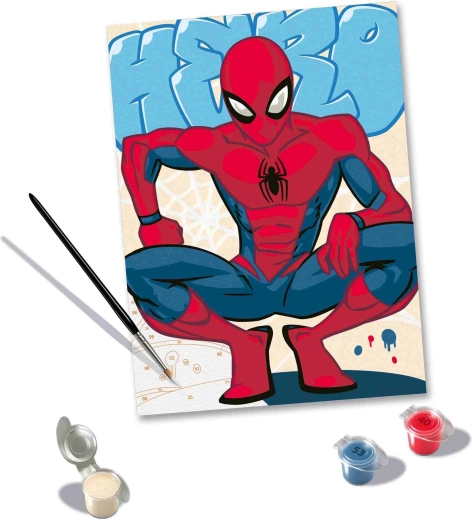 CreArt Spider-man ζωγραφική με αριθμούς