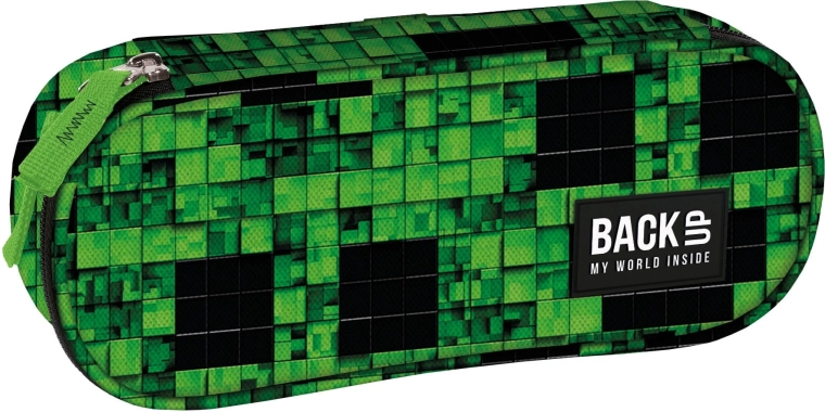 Σχολική κασετίνα τύπου θήκης BackUP – pixel design