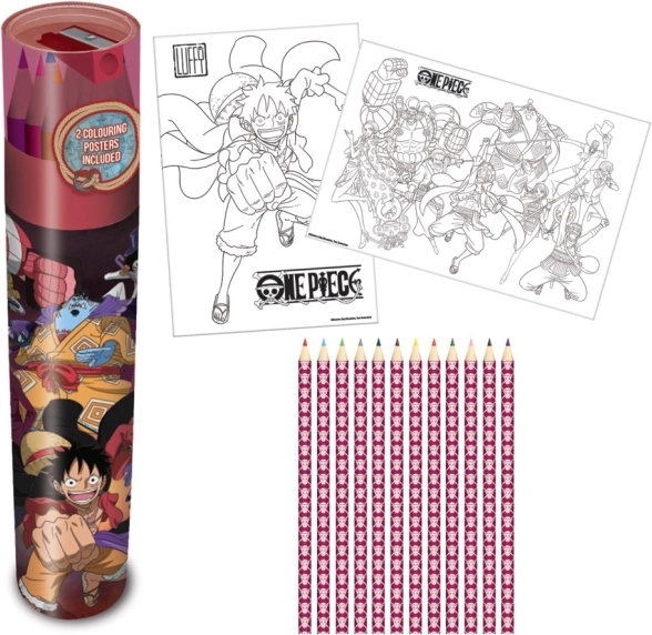 Σετ ξυλομπογιές ONE PIECE 12 τεμ. σε κασετίνα