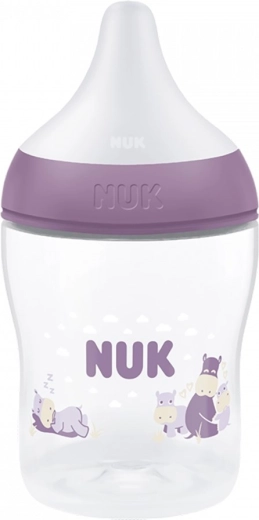 Βρεφικό μπιμπερό NUK Perfect Match Temperature Control 150 ml Hippo