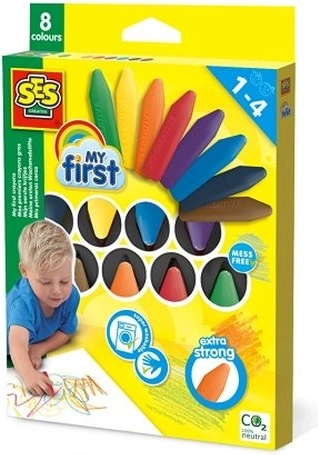 SES Creative My First κηρομπογιές – 8 χρώματα