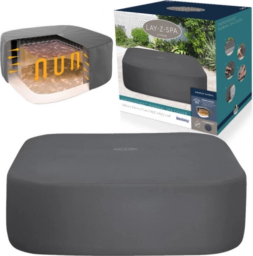 Θερμικό κάλυμμα για τετράγωνα υδρομασάζ Bestway EnergySense™