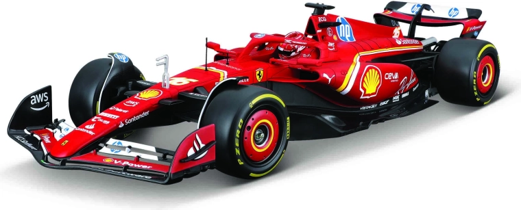 Κιτ κατασκευής μοντέλου Bburago 1:24 Ferrari F1 SF24 2024 Charles Leclerc με βάση